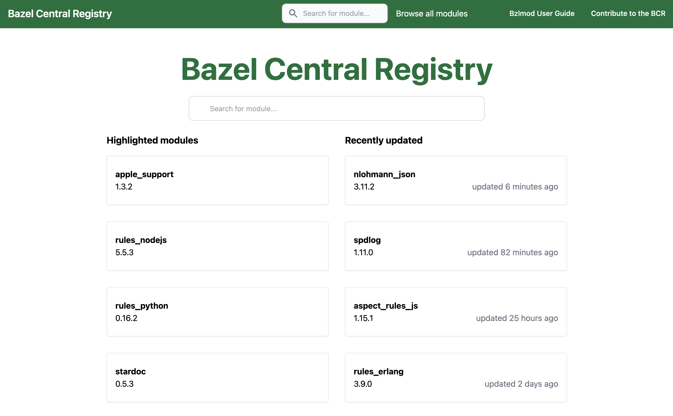 Bazel Central Registry Launched! Bazel