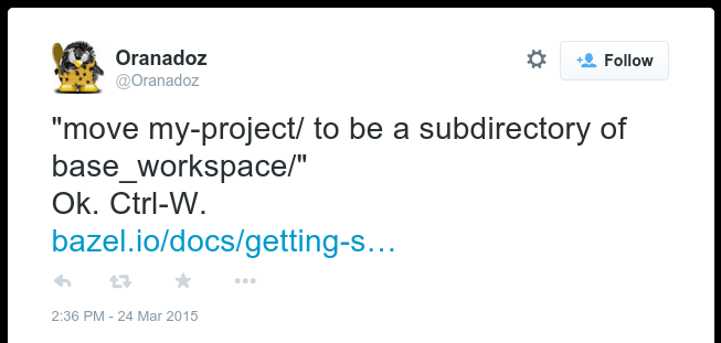 'move my-project/ to be a subdirectory of base_workspace/' Ok. Ctrl-W.
